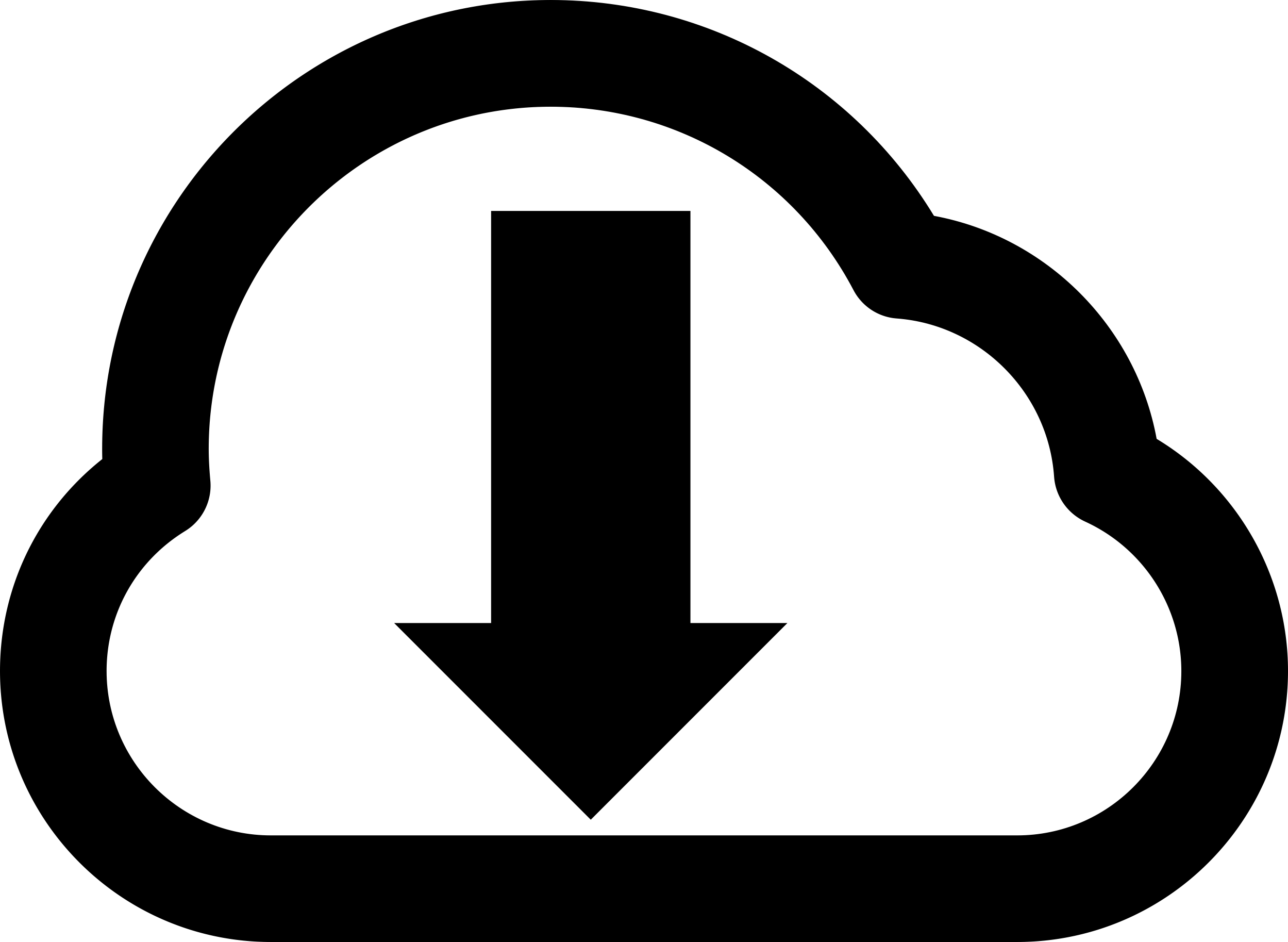 Cloud Download Symbol Outline Svg File Free Vectors